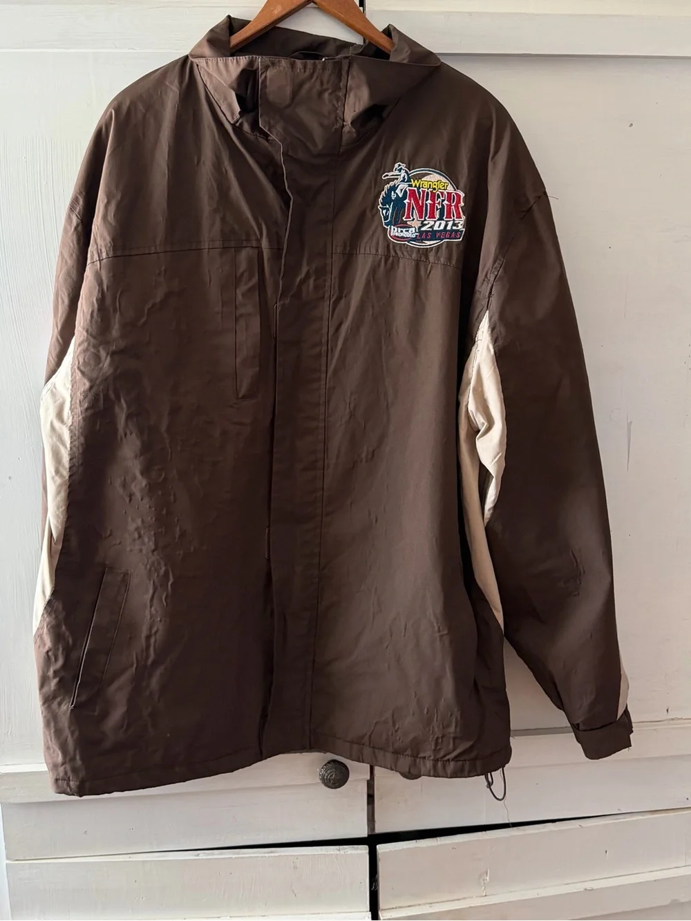 Retro Vintage Wrangler NFR FINALS 2013 PRCA Pro Rodeo Las Vegas Jacket XL